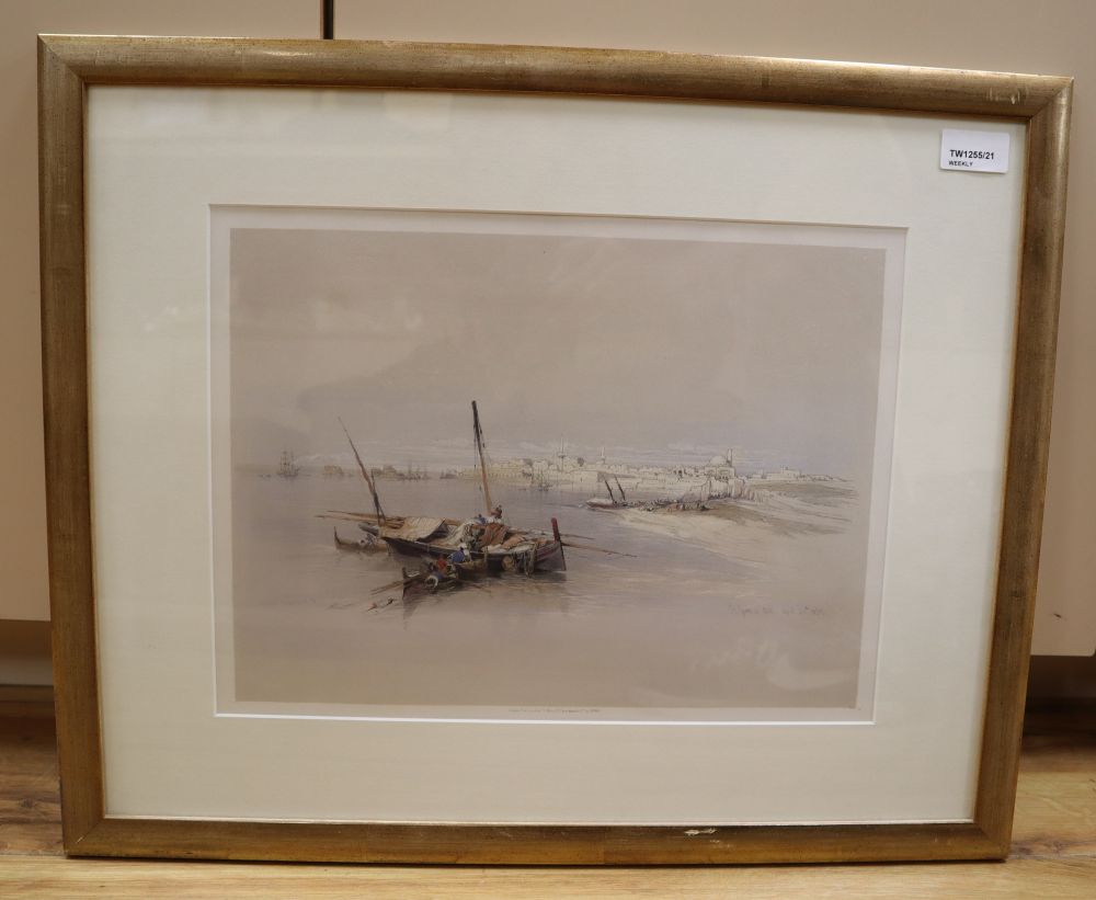 David Roberts, RA (1796-1864), St Jean DAcre, signed, inscribed and dated April 25th 1839 in the plate